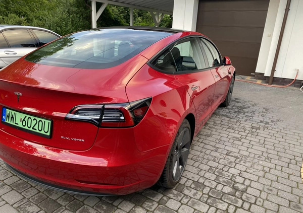 Tesla Model 3 cena 169000 przebieg: 34000, rok produkcji 2022 z Zielonka małe 46